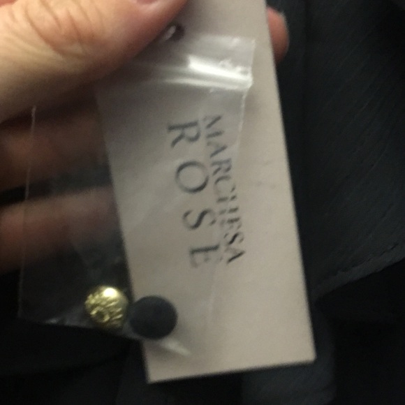 Marchesa Rose Ruffle-front black dress - Picture 5 of 8